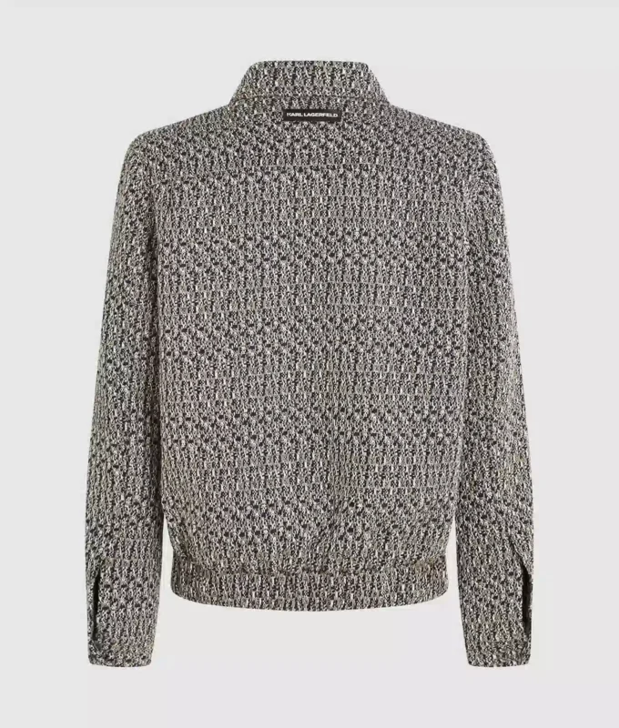 Veste zippée en tweed bouclé Veste zippée en tweed bouclé